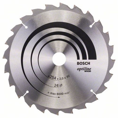 Bosch - Pilový kotouč Optiline Wood 254 x 30 x 2