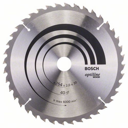 Bosch - Pilový kotouč Optiline Wood 254 x 30 x 2
