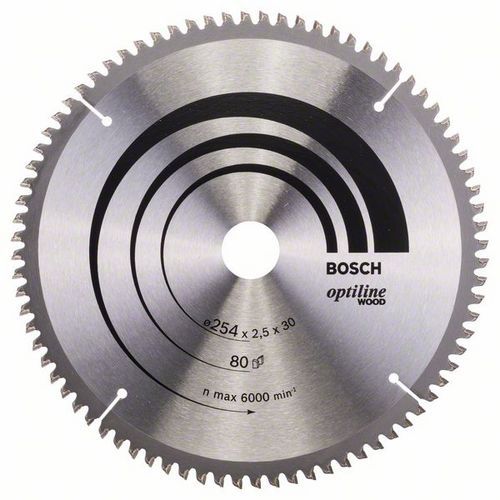Bosch - Pilový kotouč Optiline Wood 254 x 30 x 2