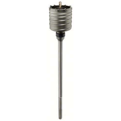Bosch - Dutá vrtací korunka SDS-max-9 45 x 80 x 160 mm Tvrdokov nejjemnější zrnitosti s dlouhou životností - Dlouhá životnost/ nejlepší odolnost. 2spirálový tvar U - Standardní životnost/ dobré odvádění vrtné moučky. Asymetrické zuby z tvrdokovu - Počet břitů je přizpůsobený průměru. Dlouhá stopka - Pro prorážecí vrtání. Hodí se na beton