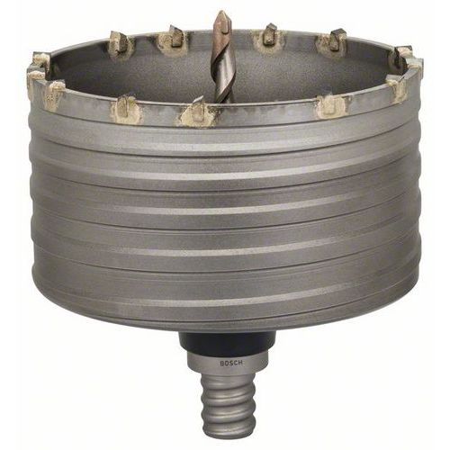 Bosch - Dutá vrtací korunka SDS-max-9 150 x 80 x 92 mm Tvrdokov nejjemnější zrnitosti s dlouhou životností - Dlouhá životnost/ nejlepší odolnost. 2spirálový tvar U - Standardní životnost/ dobré odvádění vrtné moučky. Asymetrické zuby z tvrdokovu - Počet břitů je přizpůsobený průměru. Dlouhá stopka - Pro prorážecí vrtání. Hodí se na beton