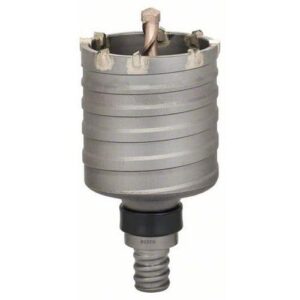 Bosch - Dutá vrtací korunka SDS-max-9 82 x 80 x 102 mm Tvrdokov nejjemnější zrnitosti s dlouhou životností - Dlouhá životnost/ nejlepší odolnost. 2spirálový tvar U - Standardní životnost/ dobré odvádění vrtné moučky. Asymetrické zuby z tvrdokovu - Počet břitů je přizpůsobený průměru. Dlouhá stopka - Pro prorážecí vrtání. Hodí se na beton