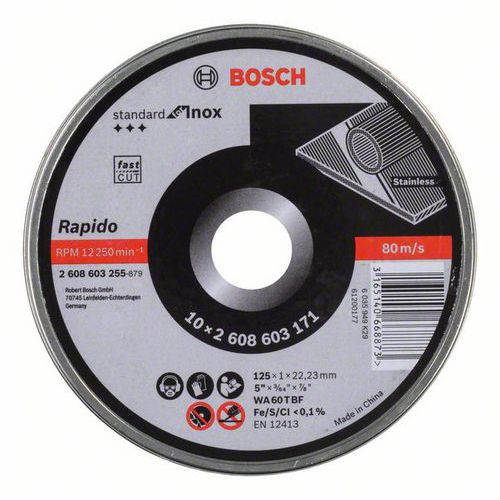 Bosch - Řezný kotouč rovný Standard for Inox - Rapido WA 60 T BF