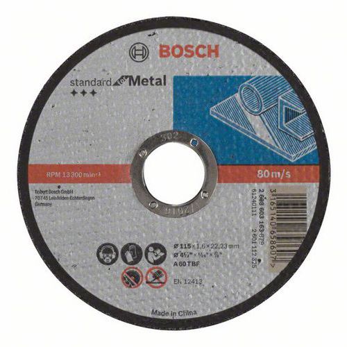 Bosch - Řezný kotouč rovný Standard for Metal A 60 T BF