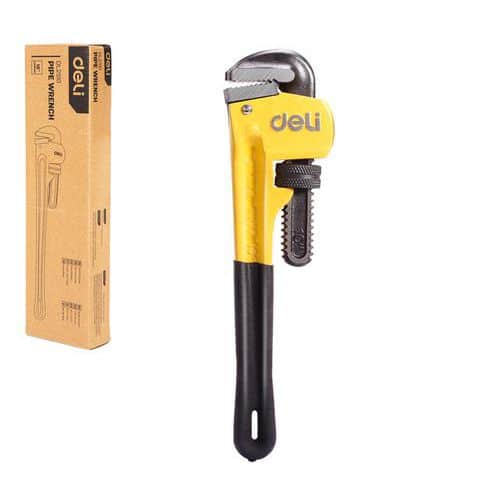 Hasák 250mm/10" DELI EDL2510 Hasák s masivním tělem z ocelového odlitku.<br />Rukojeť potažená gumou pro pohodlnou práci.<br />Nastavení požadované rozteče pomocí matice