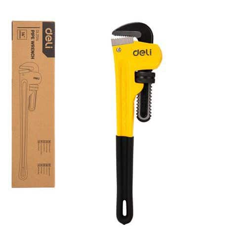 Hasák 350mm/14" DELI EDL2514 Hasák s masivním tělem z ocelového odlitku.<br />Rukojeť potažená gumou pro pohodlnou práci.<br />Nastavení požadované rozteče pomocí matice