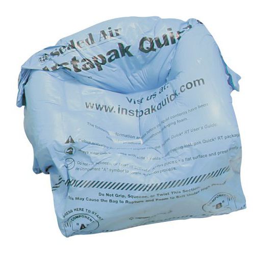 Polštáře instapak quick rt 610 x 460 mm. Polyuretanová pěna při pokojové teplotě (bez předehřívání).<br />Extrémně poddajný: dokonale se přizpůsobí tvaru předmětu.<br />Účinnost: zvětší se až na 27násobek své původní velikosti.<br />Snadno použitelné balení