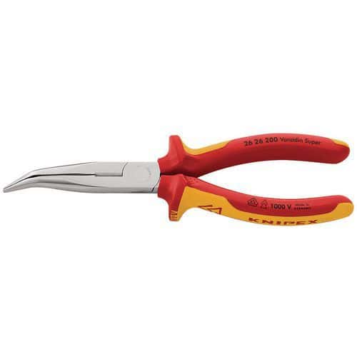 Půlkulaté kleště Knipex s břity se zahnutým hrotem
