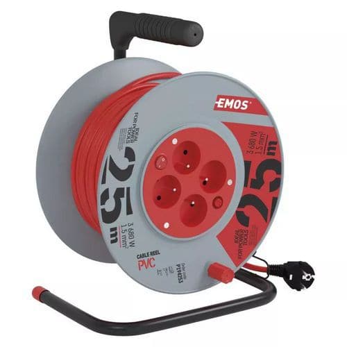 Prodlužovací kabel na bubnu Emos s vypínačem