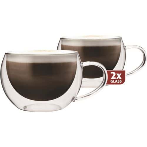 Skleněný termošálek Maxxo Cappucino 0