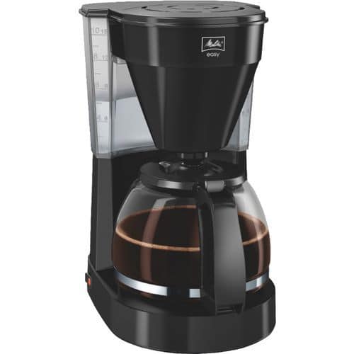 Překapávací kávovar Melitta Easy 1023-02 BL Překapávač Melitta Easy vyniká svým moderním a kompaktním designem.<br />Průhledná nádoba na vodu se stupnicí pro snadnou přípravu požadovaného počtu šálků.<br />Vyjímatelný držák na filtr