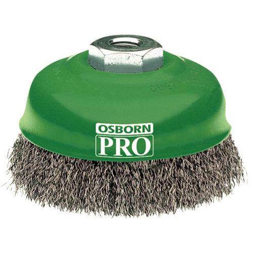 Ocelový kartáč s vlnitým drátem Acier