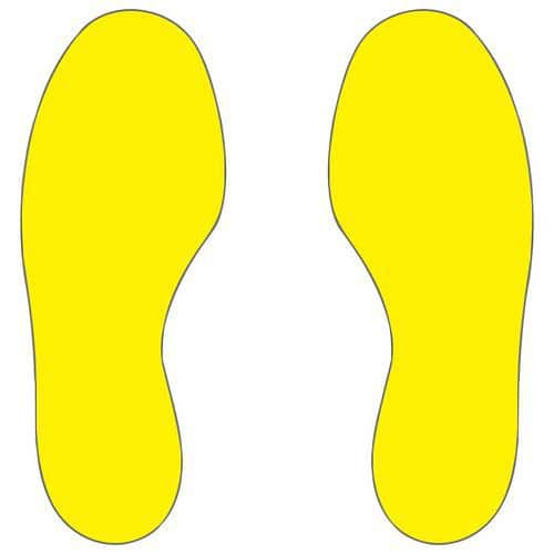Signalizační podlahové značení - stopy