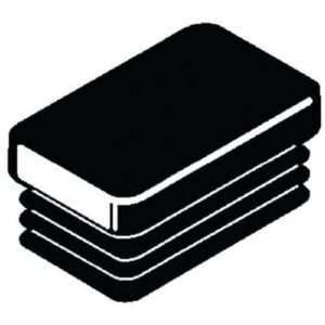 Plast Polyester obdélníková 120-80MM (2-3mm)