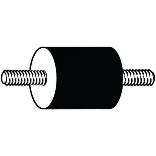 Válcový tlumič typ A Ocel Pozinkované 75/55 M12X37