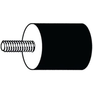 Válcový tlumič typ B Ocel Pozinkované 75/55 M12X37-12