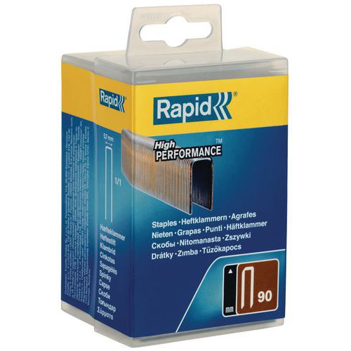 Spony Rapid 90/40 Pozinkované ocelové sponky.<br />Jsou navrženy jako dva spojené hřebíky