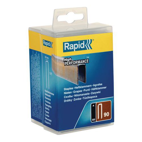 Spony Rapid 90/20 Pozinkované ocelové sponky.<br />Jsou navrženy jako dva spojené hřebíky