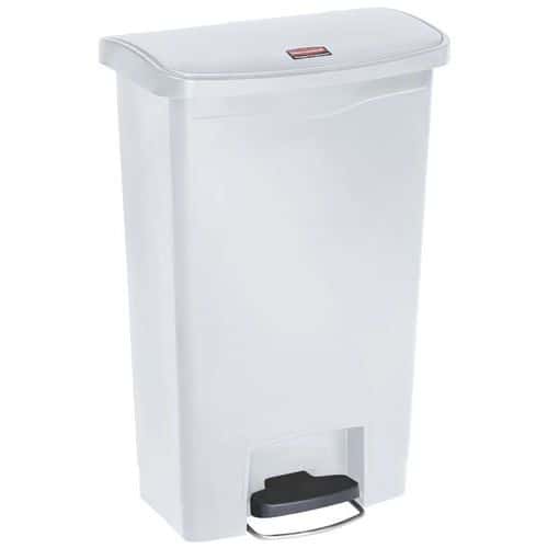 Plastový odpadkový koš Slim Jim Step On Front Step 50 l bílý Pedálové koše Step On maximalizují prostor díky svému diskrétnímu
