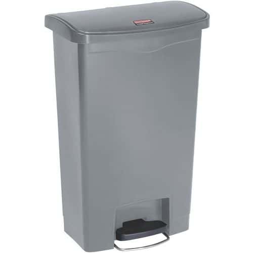 Plastový odpadkový koš Slim Jim Step On Front Step 50 l šedý Pedálové koše Step On maximalizují prostor díky svému diskrétnímu