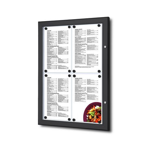 Magnetická vitrína Menu Black
