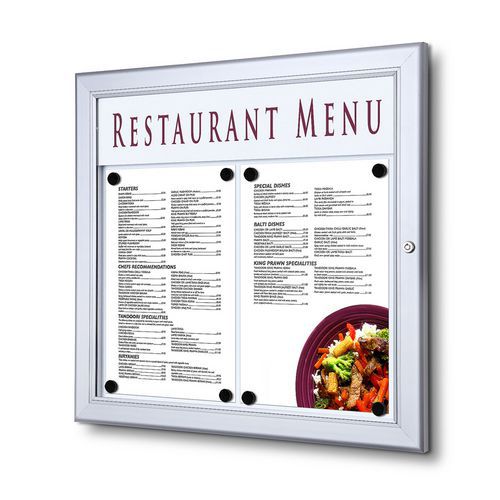 Magnetická vitrína Menu