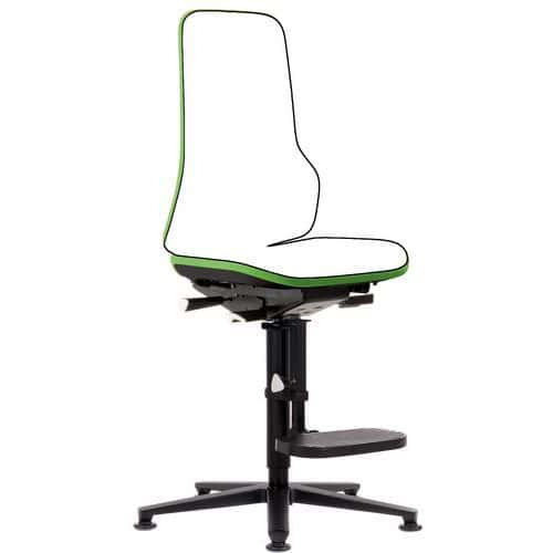 Rám dílenské židle Bimos Neon 3 s opěradlem a podnožkou