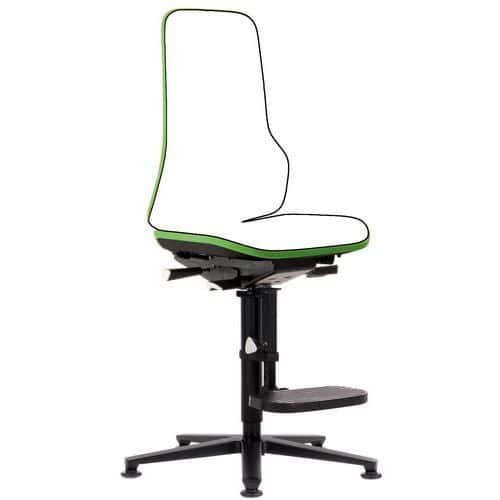 Rám dílenské židle Bimos Neon 3 s opěradlem a podnožkou
