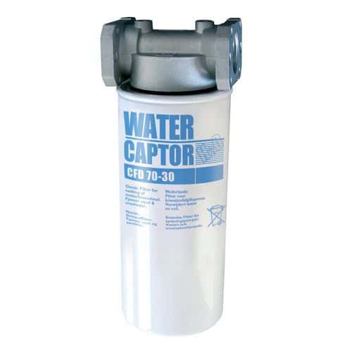 Hlava filtru Water Captor na naftu 70L/min Chrání motory.<br />Odděluje a absorbuje vodu obsaženou v čerpané naftě.