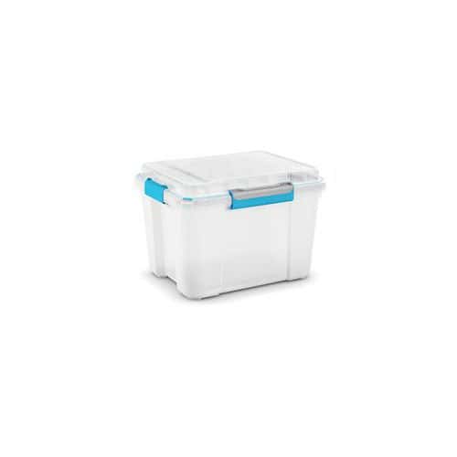 Plastový úložný box s víkem na klip