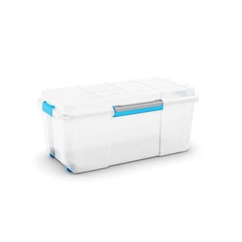 Plastový úložný box s víkem na klip