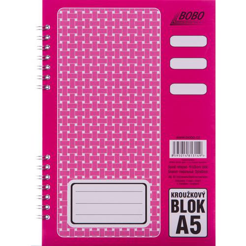 Blok A5 s kovovou boční spirálou