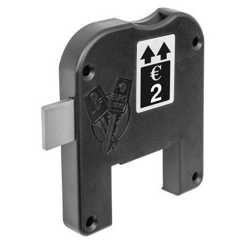 Zámek na mince a žetony o průměru 20 mm a 30 mm a max. tloušťce 3