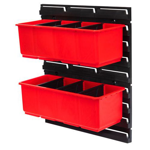 Sada přihrádek s přepážkami a držákem QBRICK System