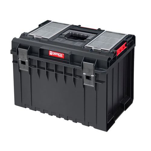 Kufr na nářadí QBRICK System One 450 Technik Velkoobjemový 52l kufr na nářadí vhodný pro uložení velkého ručního a elektrického nářadí.<br />designem.<br />Řada kufrů Technik je nejpokročilejší verze QBRICK