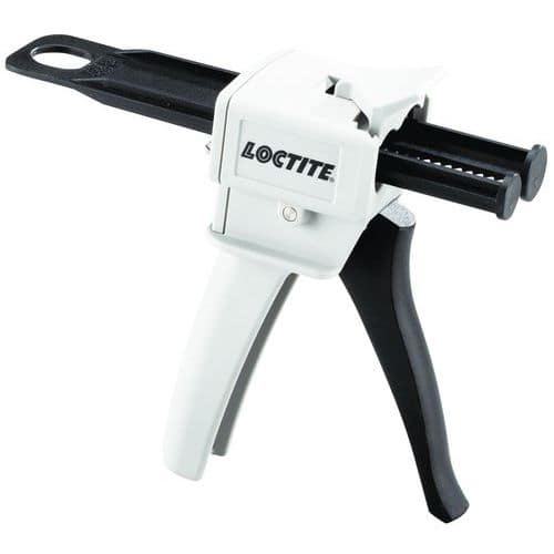 Ruční pistole Loctite PLX 50 pro dvousložková lepidla 50 ml Automaticky mísí 2 konstrukční lepidla najednou.<br />Rovnoměrné nanášení lepidla.<br />Lepidlo lze mísit ve dvou poměrech: 1/1 a 2/1.