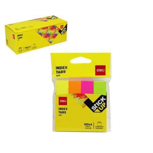 Záložky DELI STICK UP mini set 76 x 19mm Papírové samolepící záložky slouží k písemnému internímu sdělení