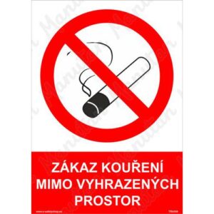 Zákaz kouření mimo vyhrazených prostor