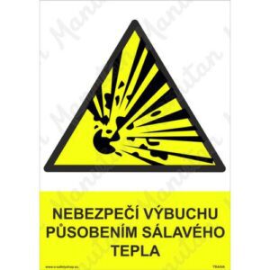 Nebezpečí výbuchu působením sálavého tepla