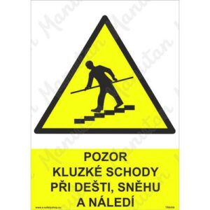 Pozor kluzké schody při dešti