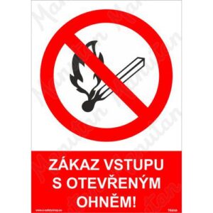 Zákaz vstupu s otevřeným ohněm