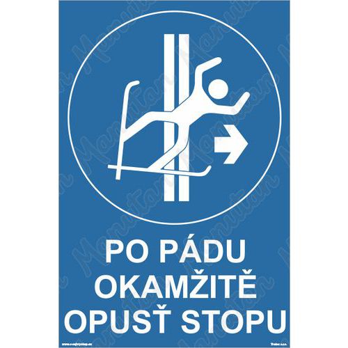 Po pádu okamžitě opusť stopu