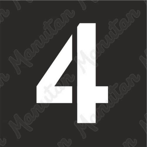 Šablona číslice 4