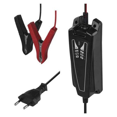 Nabíječka autobaterií 6/12V 4A Inteligentní nabíječka vhodná k nabíjení 6V/12V olověných akumulátorů s kapalným elektrolytem (WET)