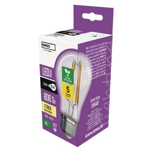 LED žárovka Filament A60