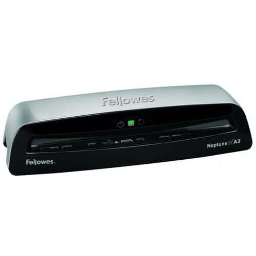Laminátor Fellowes NEPTUNE3 A3 Laminuje do 1 min po zapnnutí. Vyspělý kancelářský laminátor s vysokou úrovní laminace do formátu A3. Vybaven jedinečnými a patentovanými prvky