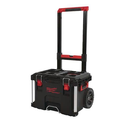 Přepravní vozík PACKOUT™ – Milwaukee Box na kolečkách PACKOUT™.<br />Vyrobeno z nárazuvzdorných polymerů