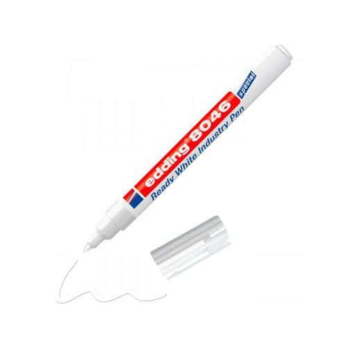 Permanentní průmyslový popisovač edding 8046 Ready white Permanentní fix vhodný do průmyslového prostředí na různé povrchy (dřevo