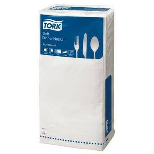 Papírové ubrousky Tork 3vrstvy 39 x 39 cm