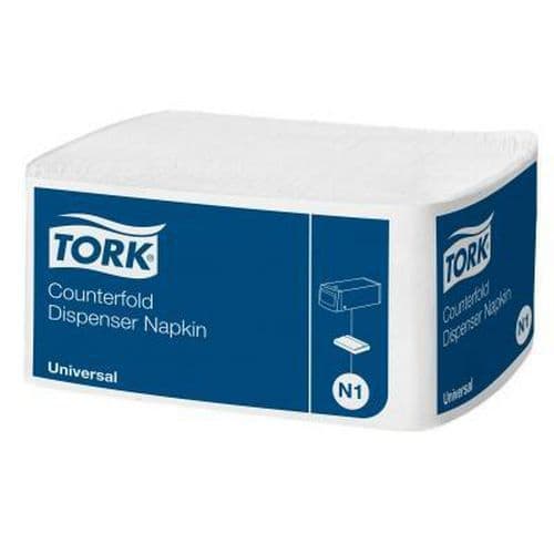Papírové ubrousky Tork 1vrstva 32x33 bílé do zásobníku N1